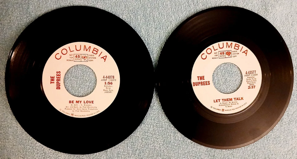 1967 The Duprees Two PROMOS - I Understand & Exodus Song - 4-44078 45 rpm 7" NM- - Image 4 of 4