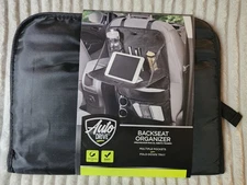 Backseat Organizer Auto Car Gift Accessories Tray Pockets Universal Black