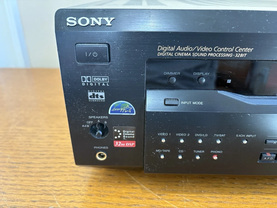 SONY FM-AM Receiver STR-DE845 - HAS PHONO INPUT - Please read description - Image 3 of 4