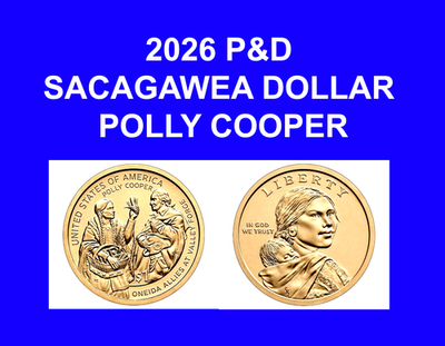 2026 P&D SACAGAWEA NATIVE AMERICAN $1 FROM UNCIRCULATED MINT SET