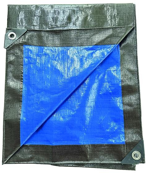 Lona Alquitranada Antidesgarro Pesado Bicolor Azul/Verde 3X 3M