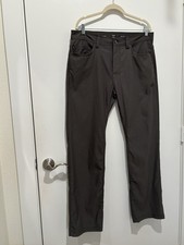 PrAna Brion Standard Fit Pants 5 Pocket Nylon Stretch 36x32 36x31.5 Actual 