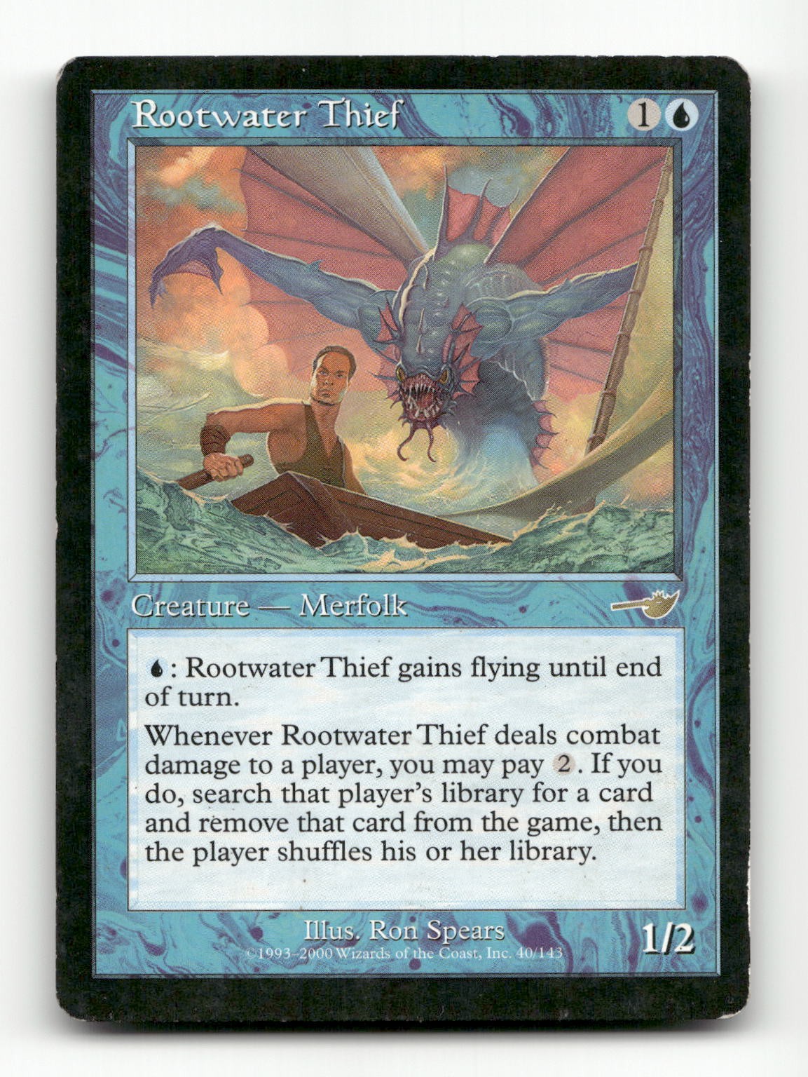Rootwater Thief 40 Rare Nemesis Magic: The Gathering Moderately Played