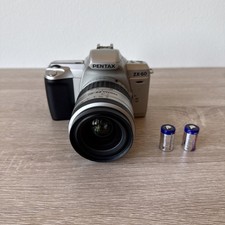 PENTAX ZX-60 35mm SLR Film Camera 28-80mm Lens Built-in Flash w/ New Batt Tested