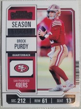 2023 Panini Contenders #86 Brock Purdy San Francisco 49ers Football Card