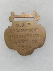 1906 MINNEAPOLIS MINNESOTA GAR CIVIL WAR GRAND ARMY REPUBLIC REUNION WATCH FOB