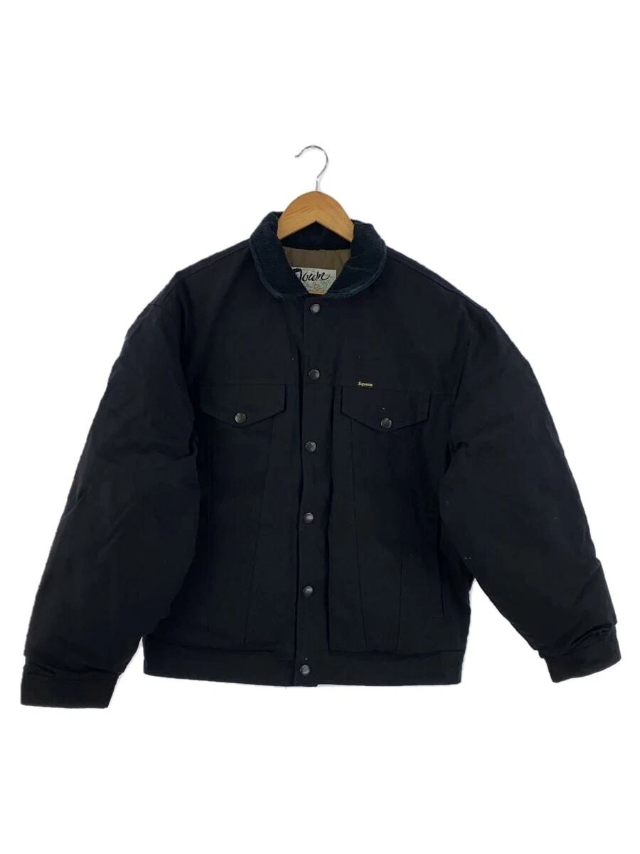 Giacca camionista Supreme × Schott piumino tela nero M usata
