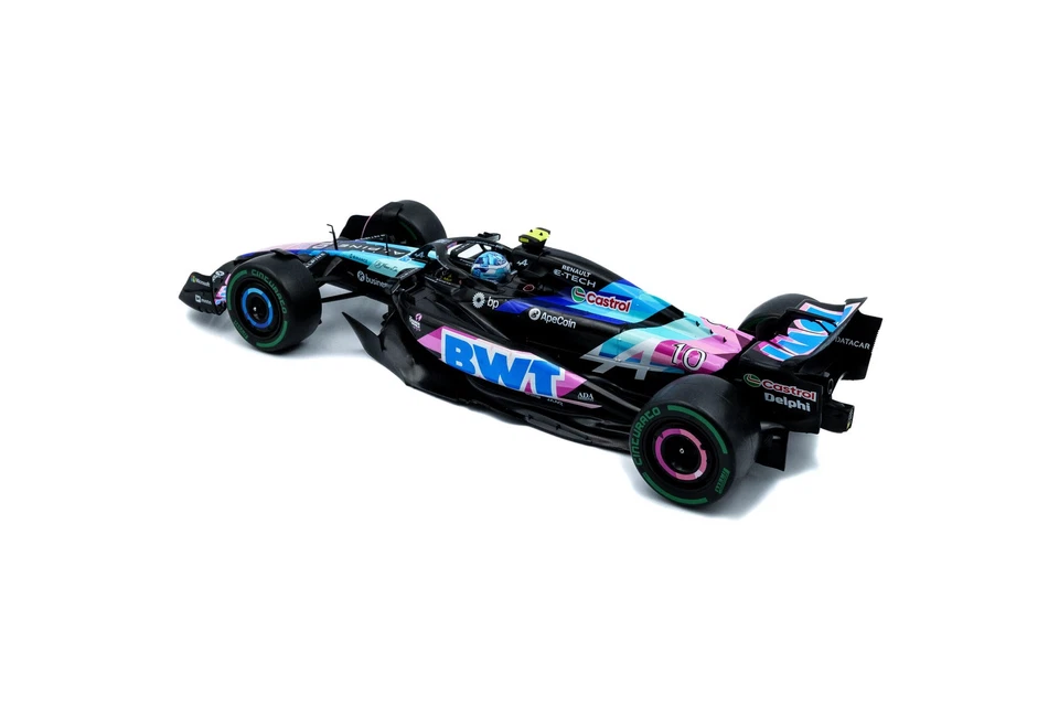 Solido Alpine F1 Team A524 Blue P.Gasly Brazilian GP 2024 1:18 - Imagem 3 de 4