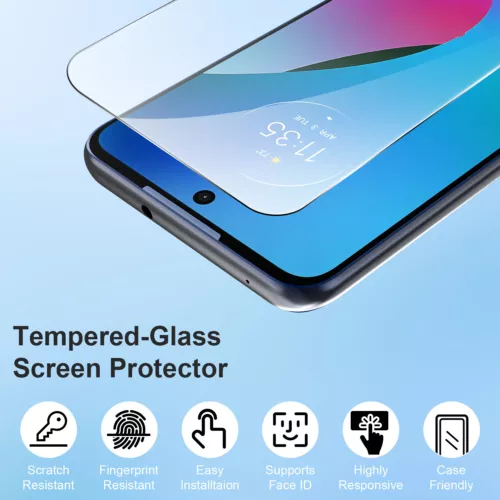 2 Pack For Motorola G Stylus 2024 Clear Tempered Glass Screen Protector Cover - Picture 2 of 5
