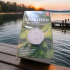 2016 BLOCKCHAIN MINT LEGALIZED **MAINE** ANTIQUE 1 OZ .999 SILVER ROUND