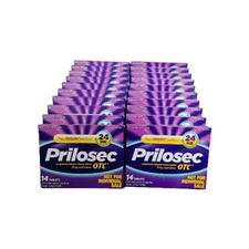 Lot 17 Prilosec OTC Heartburn Relief Acid Reducer 14 Tablets 238 total 10/2026+