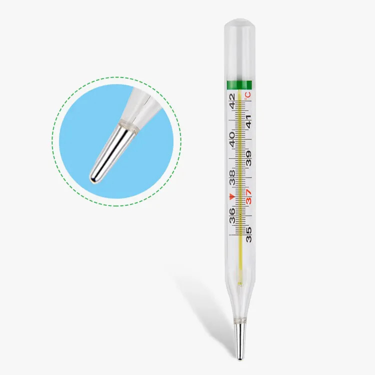 Fieberthermometer Glas Glasfieberthermometer OHNE Quecksilber Glasthermometer
