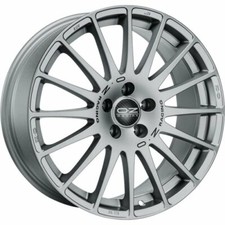 CERCHIO IN LEGA OZ RACING SUPERTURISMO GT GRIGIO CORSA LETTERA NERA 19X8 ET48 5X112