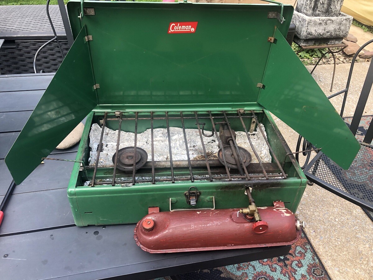 Coleman Powerhouse Camp Stove 413 スタンド付き Vintage 08/93 Coleman The Powerhouse Model 413H 2-Burner