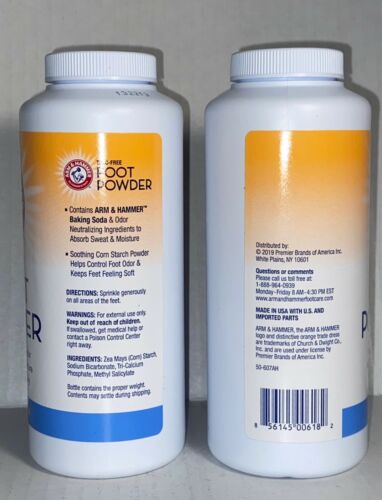 (Lot of 3) Arm & Hammer Talc-Free FOOT Powder Odor Control 5oz ea. ---G - Picture 3 of 10