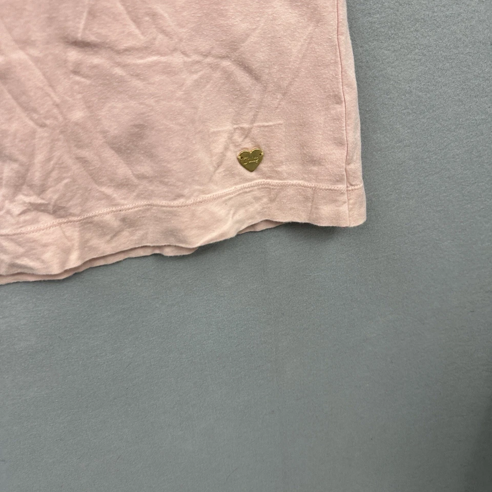 Mini Vestido Vintage Y2k Juicy Couture Niñas 12 Rosa Capas Jersey Vestido HOCO Foto 3 de 4