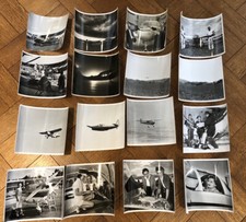 16 Vintage 1960's Photographs Airplane Pilot Flight Prop Airport Pictures LOT