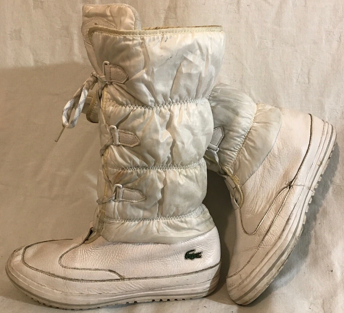Boots lacoste cheap blanc