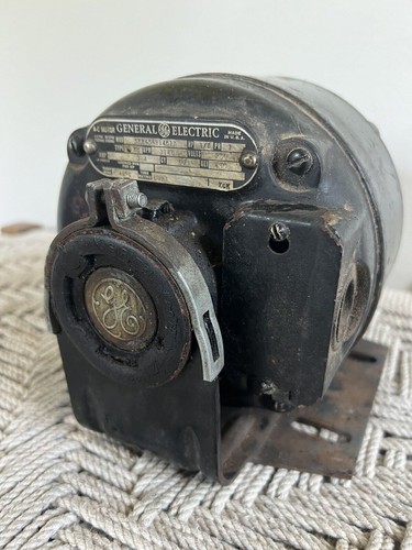 🍊Vintage General Electric Motor 5KH45AB1461A 1/8? HP 1140 RPM | UNTESTED! - Picture 2 of 10