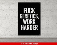 Motivational Vinyl Banner - Fitness Gym Wall Art