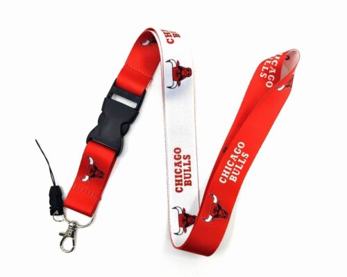 Chicago Bulls NBA Lanyard - 22" Quick Release and Breakaway Clasp Free Shipping - Picture 1 of 3