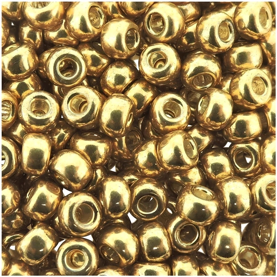 3 Colores 60GM Miyuki Cuentas Semilla Redondas, Tamaño 6/0, Galvanizado Plata Dorado, Negro Foto 3 de 4