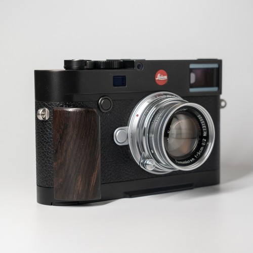 Wood L Hand Grip Holder For Leica M10 M10P/M10R//M10D/M10M Camera Alloy Base - Picture 24 of 30