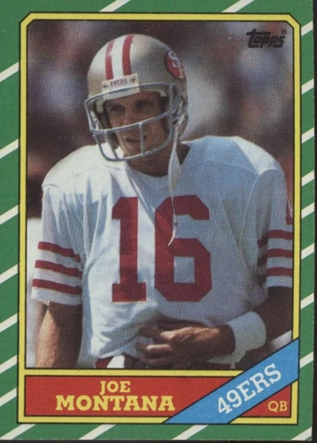 Joe Montana 1986 Topps #156 San Francisco 49ers #6