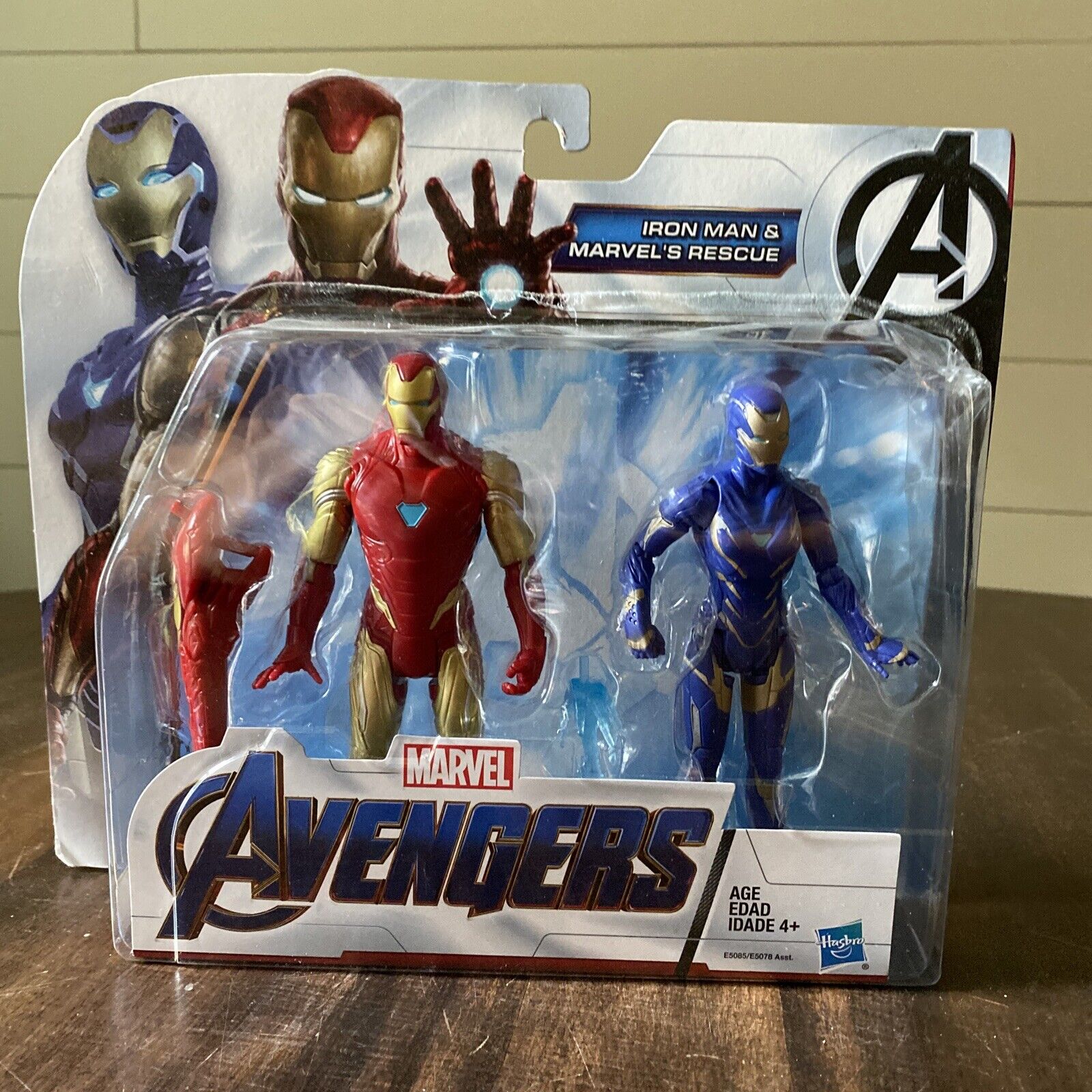 Avengers Marvel Endgame Iron Man & Marvel's Rescue Figure 2 Pack Toy  Characters from Marvel Cinematic Universe Mcu Movies