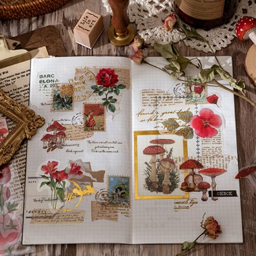 Album Scrapbooking Plants Decor Stickers Hand Account Material Stickers Cute - Picture 7 of 19