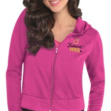 BACHELORETTE PARTY Future Mrs ADULT HOODIE S/M  Wedding Bridal Supplies Pink