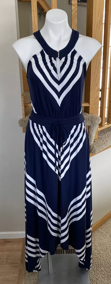 Banana republic striped maxi dress sales