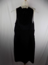 Calvin Klein Black Poly Dress Lined Women's sz 8 NWT