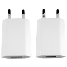 2x USB Netzteil Ladegerät Steckdosenadapter für iPhone 14 iPhone 13 iPhone 12 11