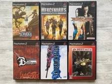 SONY PS2 Project Arms & Mercenaries & Urban Reign & Bouncer Extermination Black
