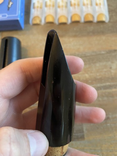Vintage Geo M. Bundy 3 Alto Clarinet Mouthpiece With Cap + New Reeds NICE !! - Picture 7 of 9