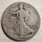 1916  D  WALKING LIBERTY SILVER HALF $ ***NICE  *** FREE SHIPPING   A7638