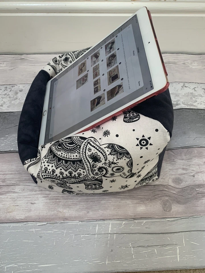 Elephant Ipad Pro Cushion Ipad Beanbag stand Tablet Holder Device Desk Tidy Gift - Image 4 of 4