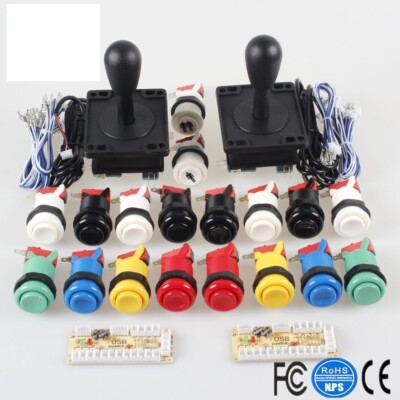 DIY Arcade  American  HAPP style usb encoder push button Kit for raspberry pi
