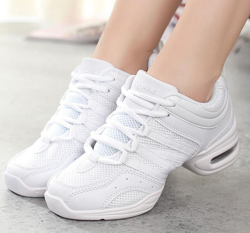 Womens Sansha Dance Sneakers Mesh Jazz Salsa Modern Shoe Hip Hop Soft-soled  Hot