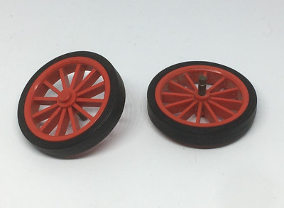 LEGO : 2x Grande Roue + Pneu lisse - Réf 35c01 - Set 390 396 252 254 ...