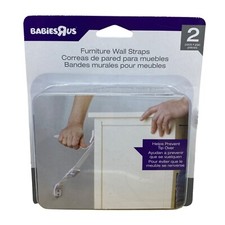 NEW Babies R Us Adjustable Anchor Furniture Wall Straps Set of 2