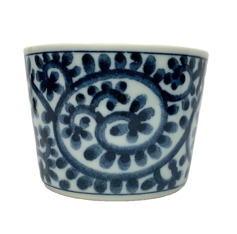 Taza de inmersión de fideos Soba Choko Japón pulpo arabesco Tako Karakusa