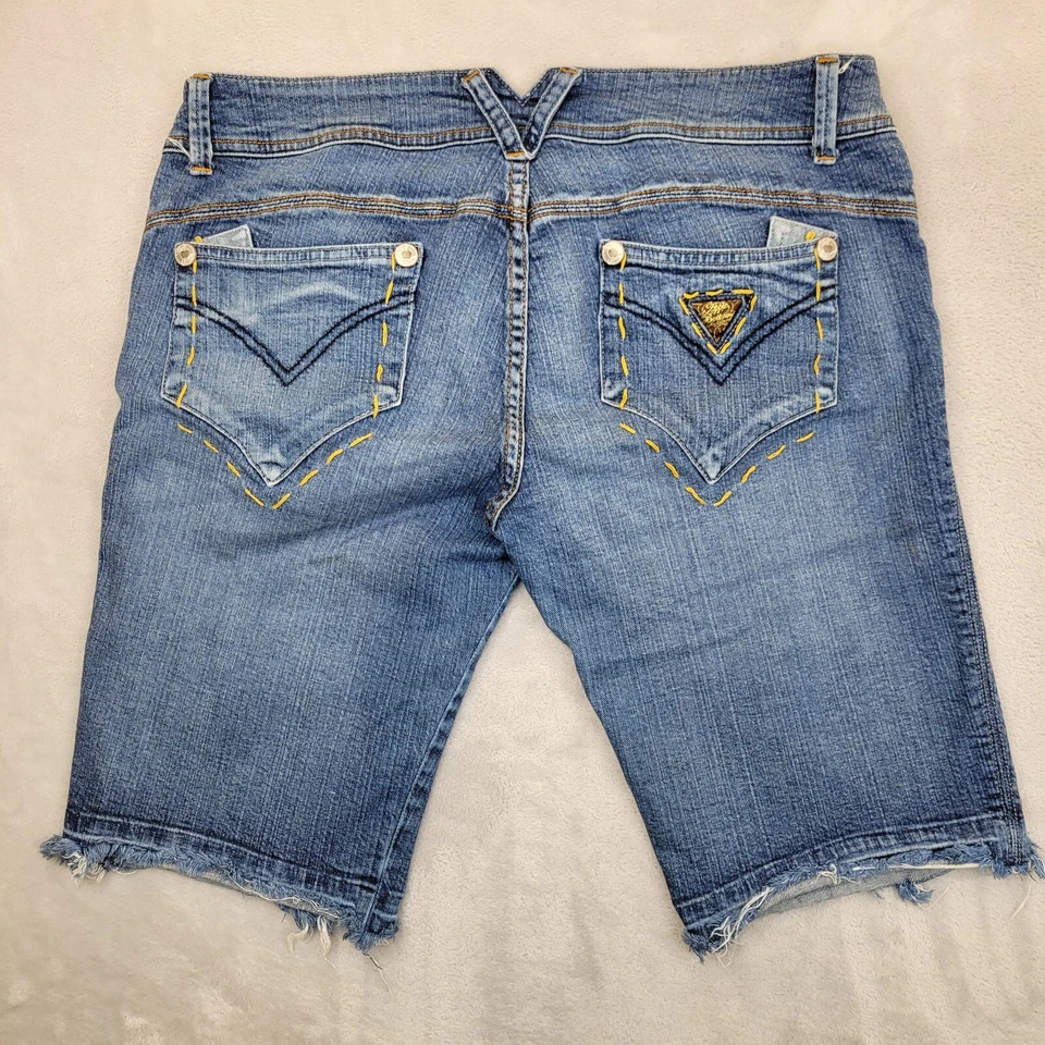 Apple Bottom Jeans Women 14 Shorts Denim Pants Skinny Biker Nelly Vintage Y2K - Image 2 of 4