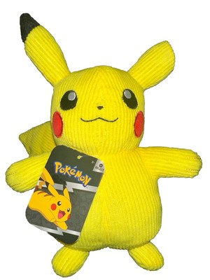 Pokemon 10  Pikachu Corduroy SELECT Plush Licensed Authentic Rare Hard To Find