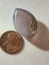 Free form Prineville Lost Blue Agate polished stone 