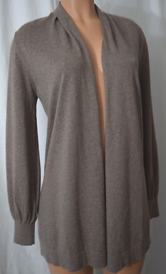 REPEAT Cotton/Viscose Brown Knitted Cardigan Size 38