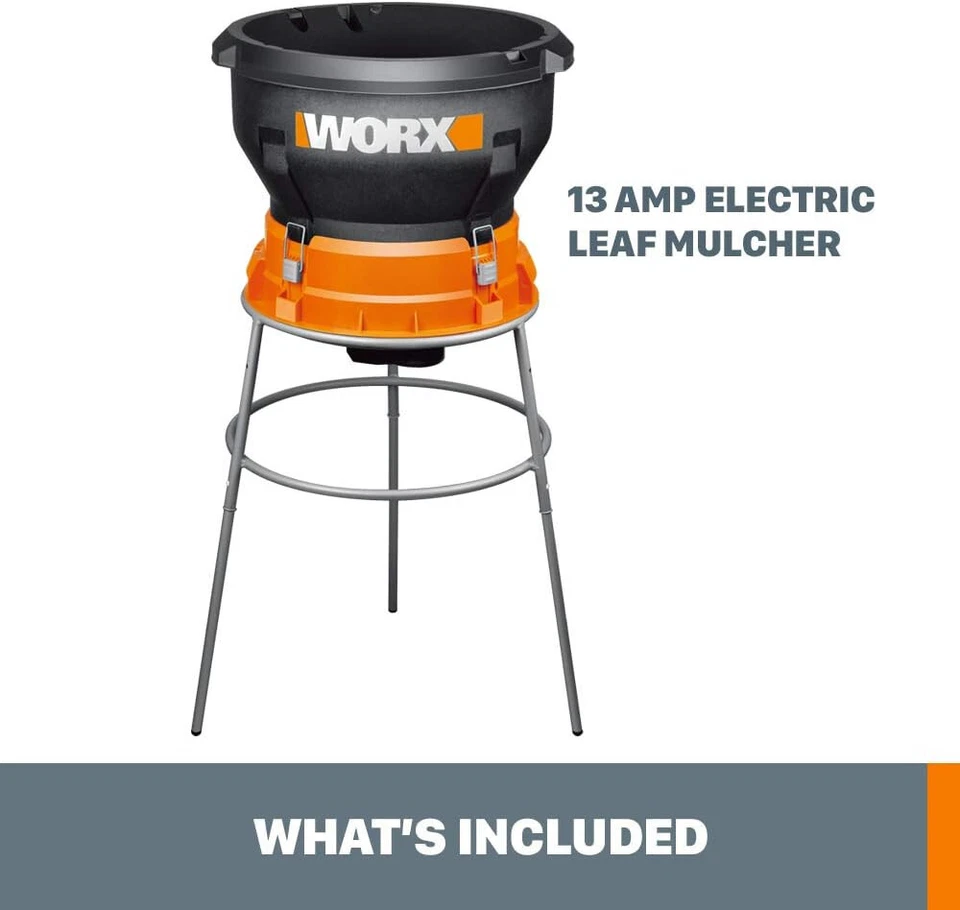 Новый электрический мульчер для листьев Worx WG430 13 А - Изображение 2 из 4