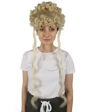 Womens Colonial Historical Curly Wigs Blonde Cosplay Wig HW-3028