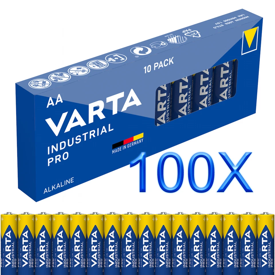 100x Varta 4006 4906 wie High Energy AA / Mignon Alkaline Batterien im 100 St.